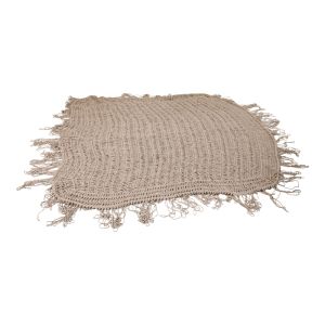 Macrame Shelto made of polycotton in beige color 300x400x27cm