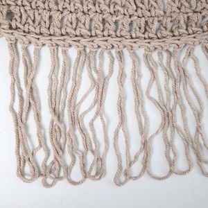 Macrame Shelto made of polycotton in beige color 300x400x27cm