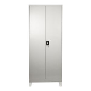 Метален гардероб Ugren в светло сиво 70x40x190см