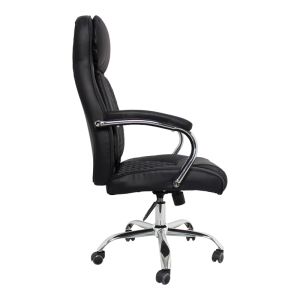 Офис стол Stoldi pu черен 62.5x70x113-121см
