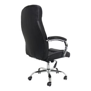 Офис стол Stoldi pu черен 62.5x70x113-121см