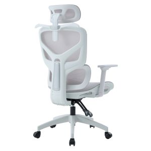 Офис стол Apex HM1227.02 бял Pp-светлосив мрежест текстил 68X68X120-130HСМ.