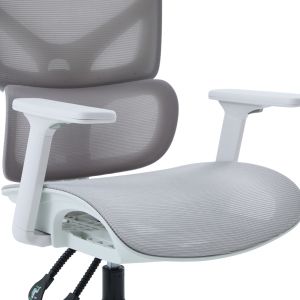 Офис стол Apex HM1227.02 бял Pp-светлосив мрежест текстил 68X68X120-130HСМ.