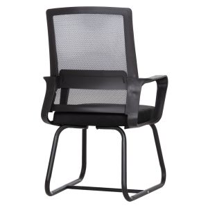Офис стол Caster HM1228.01 Метал-pp-мрежест текстил- черен 46X52X94HСМ.