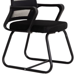 Офис стол Caster HM1228.01 Метал-pp-мрежест текстил- черен 46X52X94HСМ.