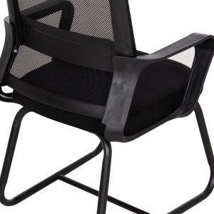 Офис стол Caster HM1228.01 Метал-pp-мрежест текстил- черен 46X52X94HСМ.