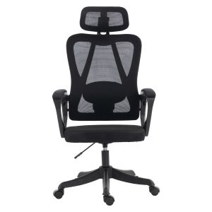 Офис стол Frantic HM1224.01 черна мрежа &amp; полипропилен 60X60X134HСМ.