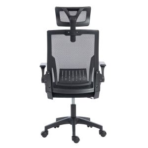 Офис стол Matron HM1226.01 черен Pp &amp; мрежест текстил 47X47X128HСМ.