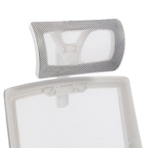 Офис стол Matron HM1226.02 бял Pp-светлосив мрежест текстил 47X47X128HСМ.