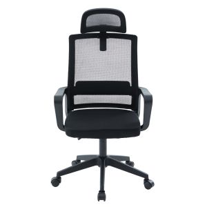 Офис стол Velocity HM1229.01 черен Pp &amp; мрежест текстил 61X62X123HСМ.