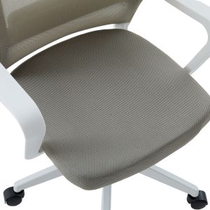 Офис стол Velocity HM1229.02 бял Pp-светлосив мрежест текстил 61X62X123HСМ.