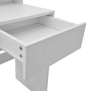 Тоалетка Virna с LED бяла 80x40x145см