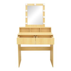 Тоалетка Virna с LED в естествен цвят 80x40x145см
