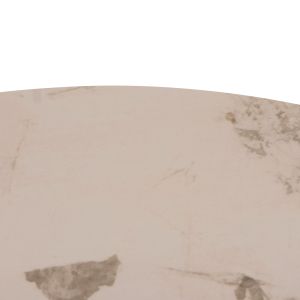 Трапезарен комплект 5ч. Sedar HM10868 кръгла трапезарна маса &amp; 4 трапезарни стола- екрю