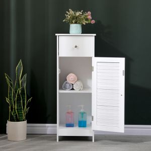 Шкаф-колона Chesy MDF бял 32x30x87см