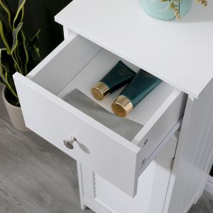 Шкаф-колона Chesy MDF бял 32x30x87см