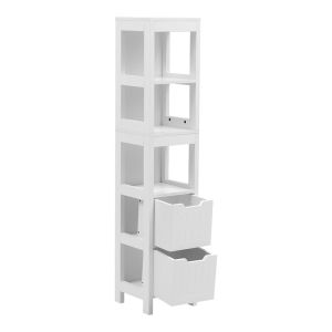 Шкаф-колона Kelby MDF бял 30x30x144см