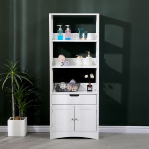 Шкаф-колона Sejo MDF бял 60x32.5x154см