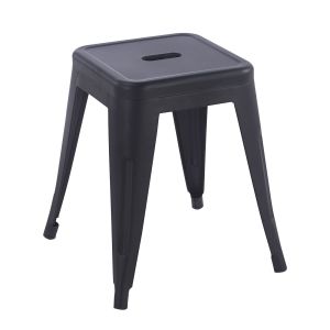 RELIX chair, metal, painted black, matte