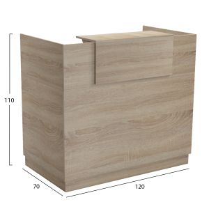 Desk Barry HM2152.01 melamine in sonam color 120X70X110ВСМ.
