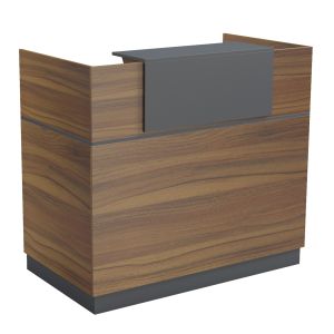 Barry desk HM2152.03 melamine in walnut/gray 120X70X110ВСМ.