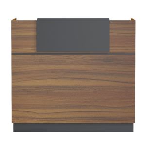 Barry desk HM2152.03 melamine in walnut/gray 120X70X110ВСМ.
