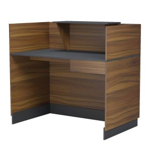 Barry desk HM2152.03 melamine in walnut/gray 120X70X110ВСМ.