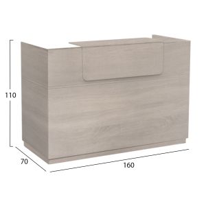 Desk Barry HM2153.01 melamine in sonam color 160X70X110ВСМ.
