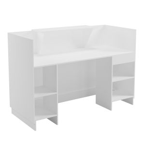 Barry HM2153.02 melamine desk in all-white color 160X70X110ВСМ.