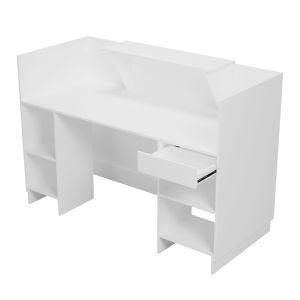 Barry HM2153.02 melamine desk in all-white color 160X70X110ВСМ.