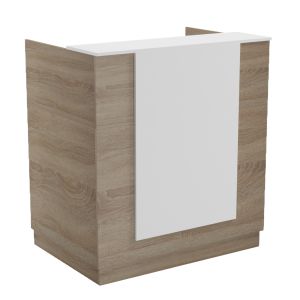 Desk Karmen HM2155.01 melamine in sonam color/white 100X70X110ВСМ.