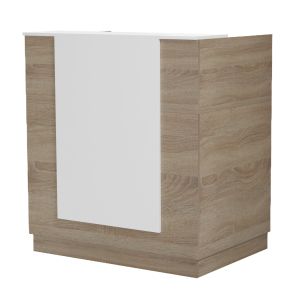 Desk Karmen HM2155.01 melamine in sonam color/white 100X70X110ВСМ.