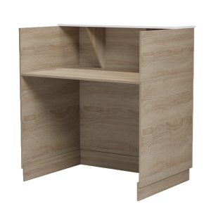 Desk Karmen HM2155.01 melamine in sonam color/white 100X70X110ВСМ.