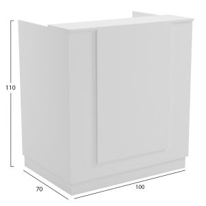 Desk Karmen HM2155.02 melamine in white 100X70X110ВСМ.