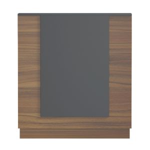 Desk Karmen HM2155.03 melamine in walnut/grey 100X70X110ВСМ.