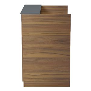 Desk Karmen HM2155.03 melamine in walnut/grey 100X70X110ВСМ.
