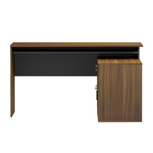 Right corner desk Carnet HM18384.03 melamine in walnut/gray 138X102X75ВСМ.