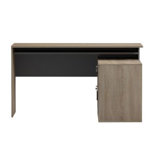 Right corner desk Carnet HM18384.13 melamine in sonama/gray 138X102X75ВСМ.