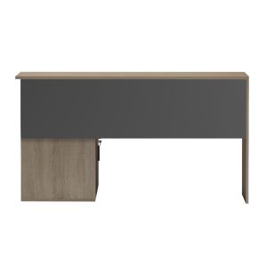 Right corner desk Carnet HM18384.13 melamine in sonama/gray 138X102X75ВСМ.