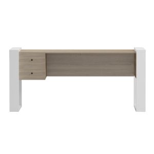 Desk with 2 drawers Tontel HM2157.01 melamine in sonam color - white legs 160X60X73HCM.