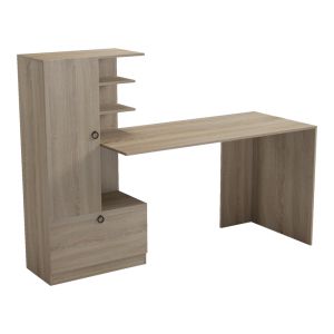 Desk with shelf Felanbo sonoma 160x60x125cm
