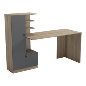 Desk with shelf Felanbo sonoma-anthracit 160x60x125cm