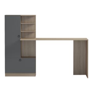 Desk with shelf Felanbo sonoma-anthracit 160x60x125cm
