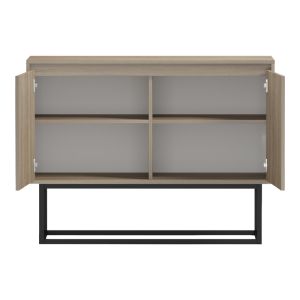 Бюфет Dabia sonoma-черен метален крак 100x40x74см