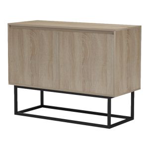 Бюфет Dabia sonoma-черен метален крак 100x40x74см