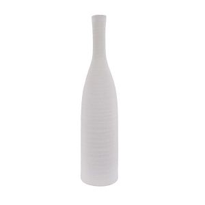 Ceramic bottle vase white 16.5X16.5X68CM