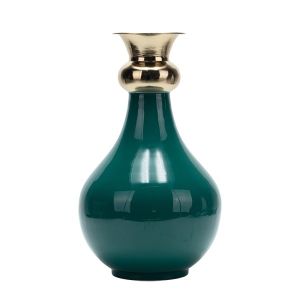 Vase metallic beige - gold 18X9X30CM