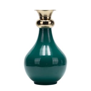 Vase metallic beige - gold 18X9X30CM