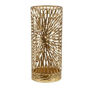Vase metallic gold 22.9X17.8X53.3CM