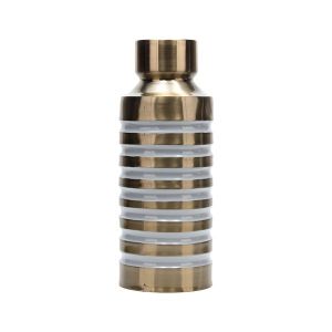 Vase metallic gold - gray 15.5X15.5X39CM